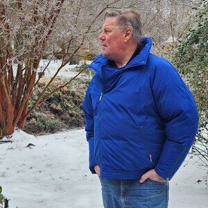 Men’s Goose Down Winter Jacket | Skyr USA | Blue | XL